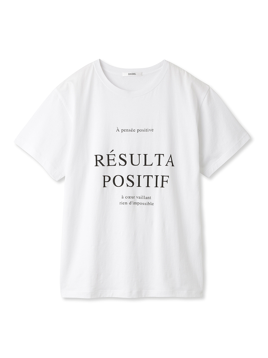 字母印花T-Shirt SWCT232102-WHT