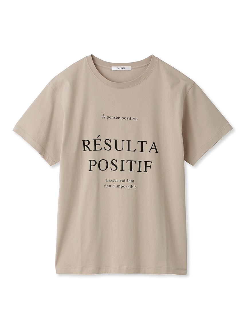 字母印花T-Shirt SWCT232102-BEG