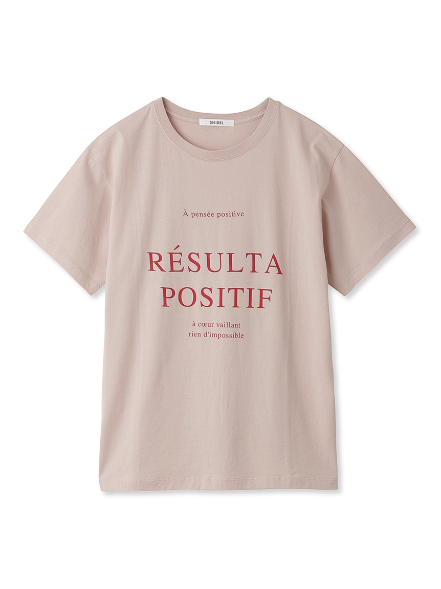 字母印花T-Shirt SWCT232102-LPNK