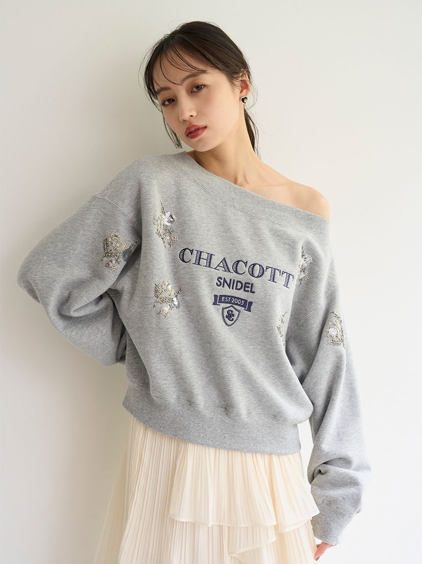 【Chacott】刺繡休閒上衣 SWCT254003