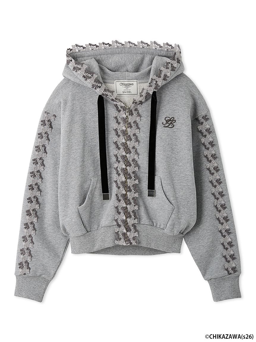 【SNIDEL×近沢レース店】聯名連帽上衣 SWCT264120-GRY