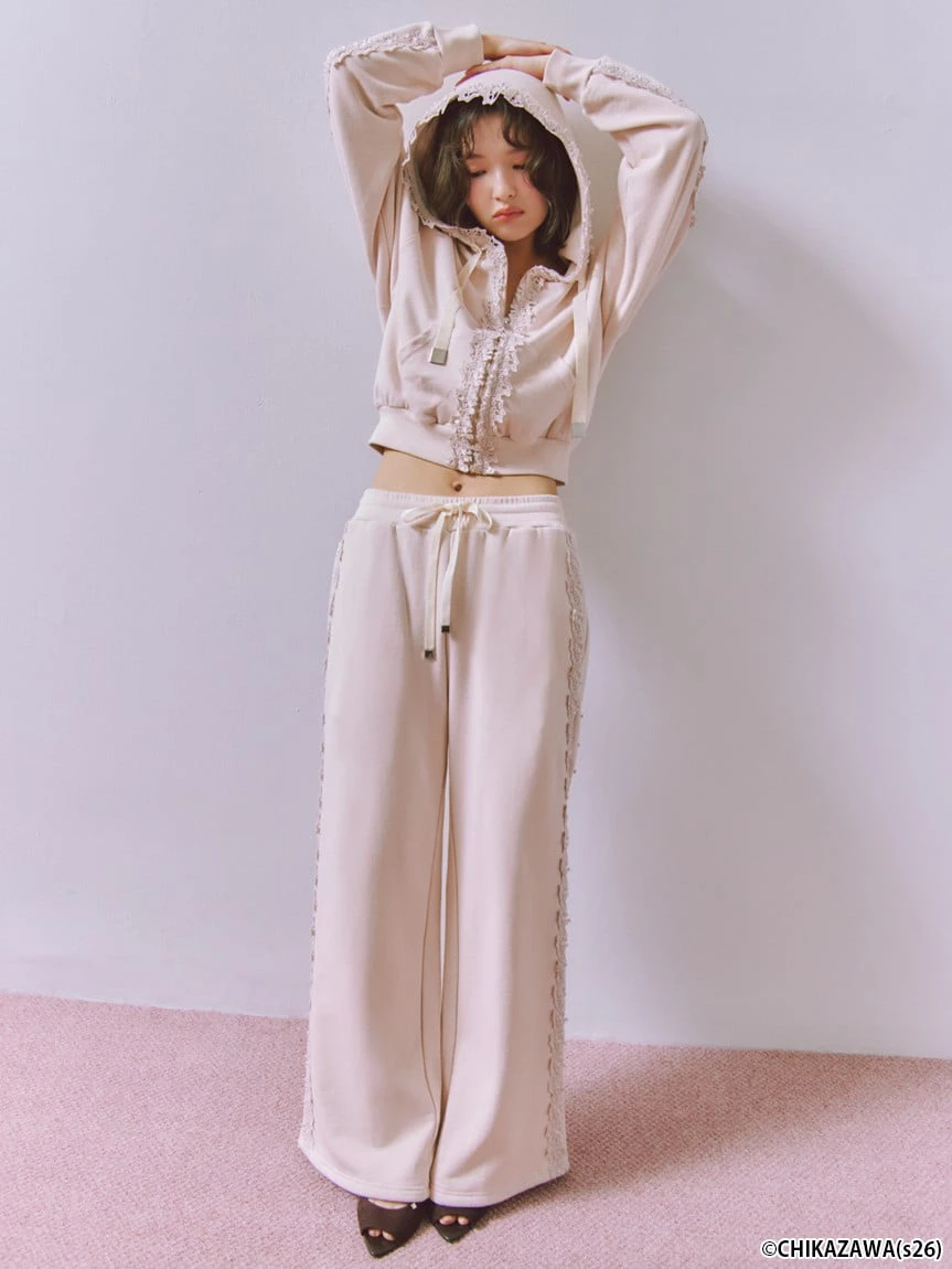 【SNIDEL×近沢レース店】聯名連帽上衣 SWCT264120