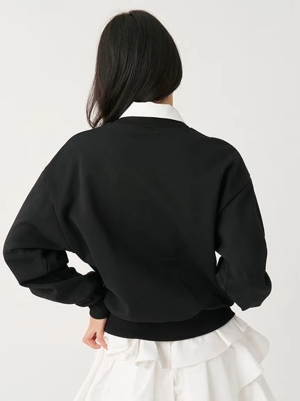 刺繡蝴蝶結休閒上衣 SWCT264254