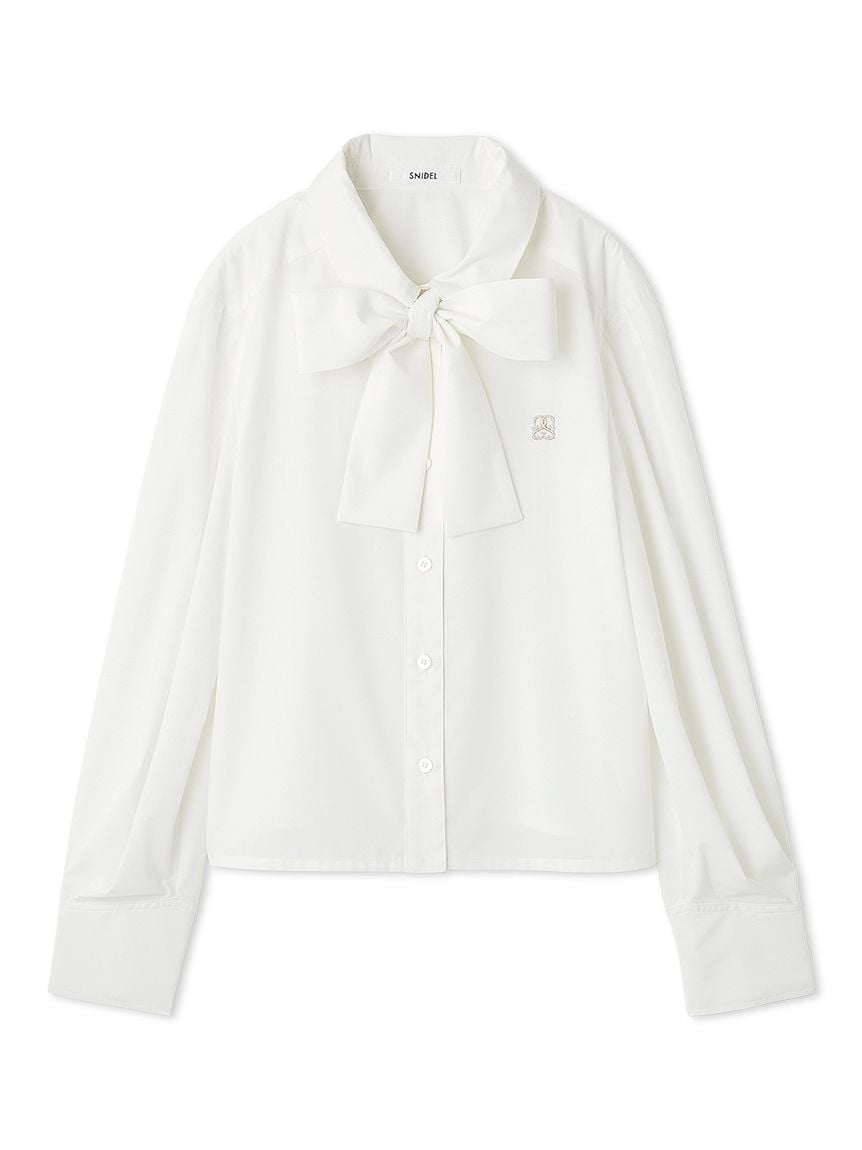 蝴蝶結領襯衫 SWFB254204-WHT