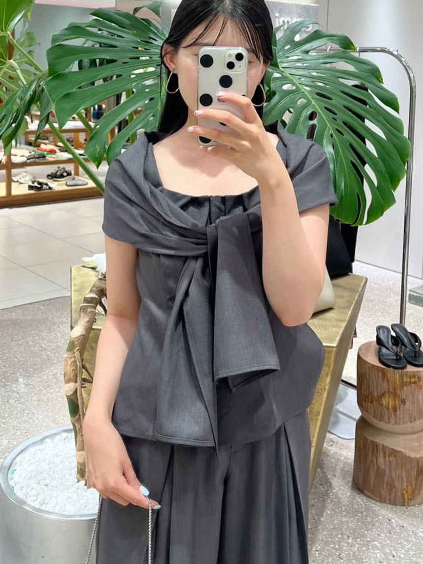 【Washable/可成套搭配】蝴蝶結無袖上衣 SWFB264265