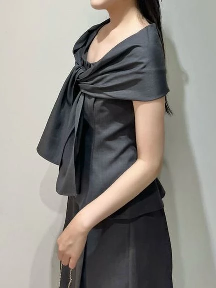 【Washable/可成套搭配】蝴蝶結無袖上衣 SWFB264265