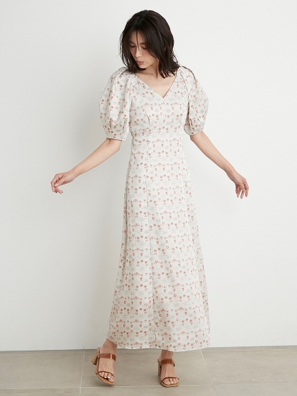 【SNIDEL×Williammorris】聯名印花窄版連身裙