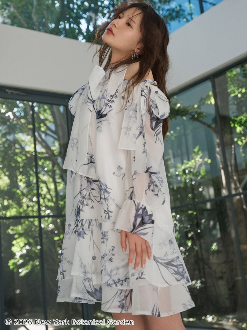 NYBG 2WAY綁帶露肩短版連身裙 SWFO261097