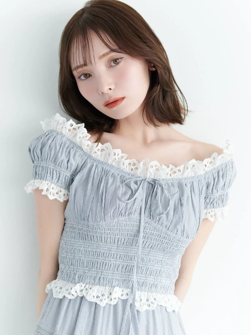 露肩連身裙 SWFO264011