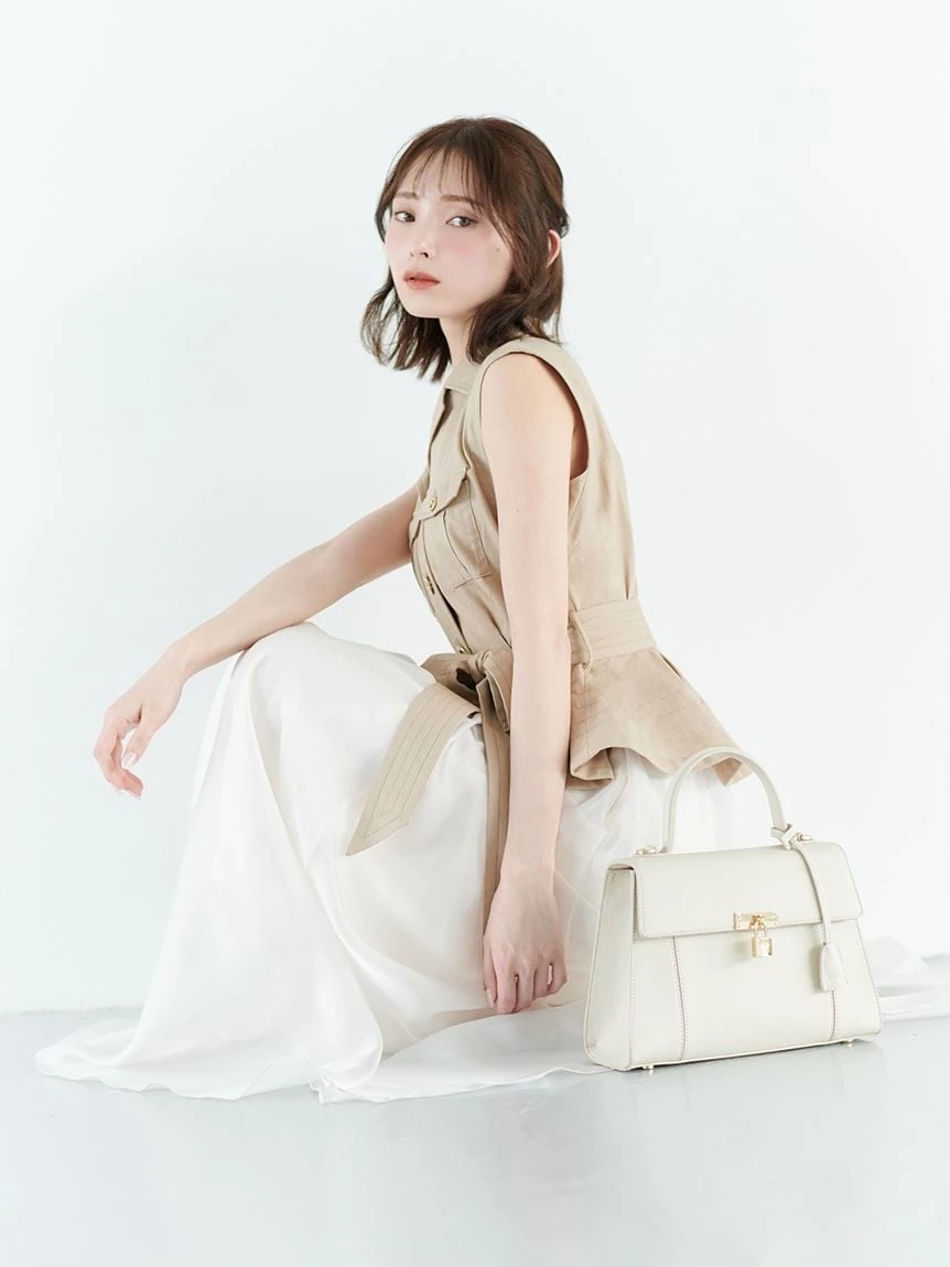 Safari風格拼接連身裙 SWFO264013