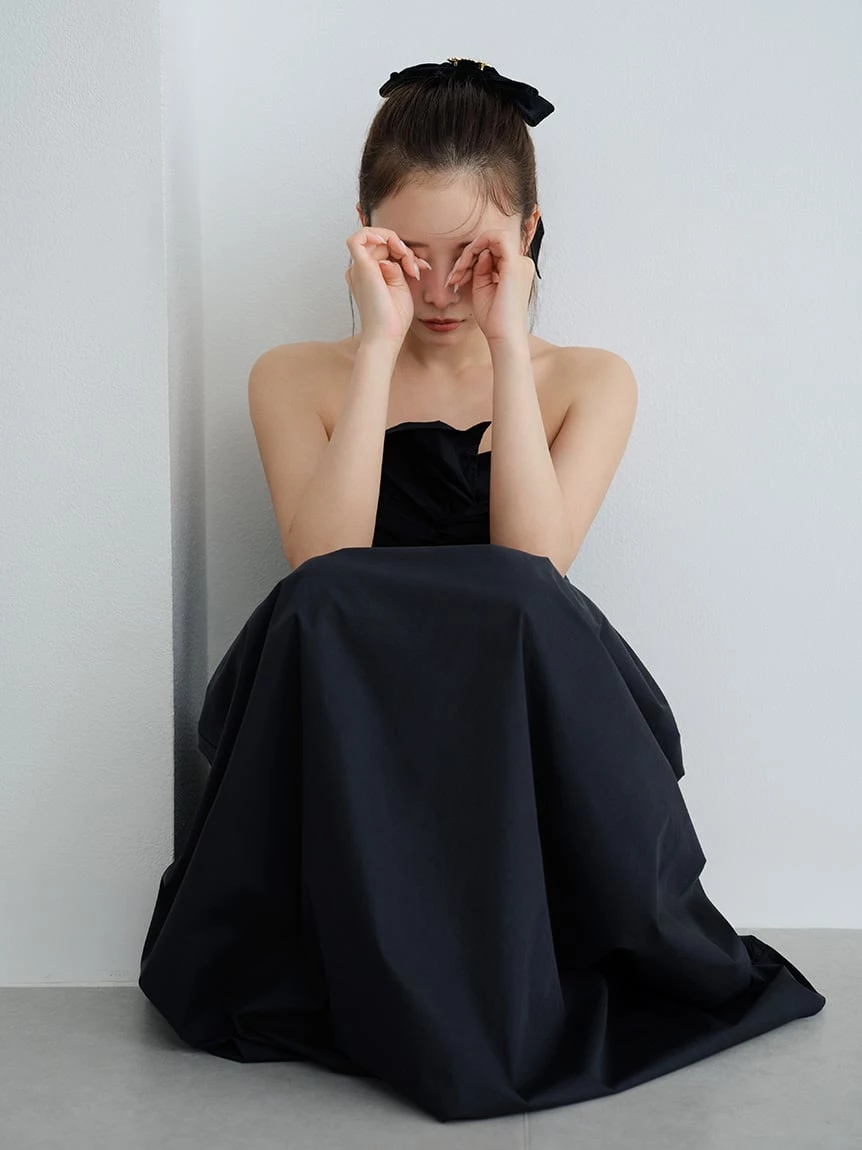 扭結削肩連身裙 SWFO264048