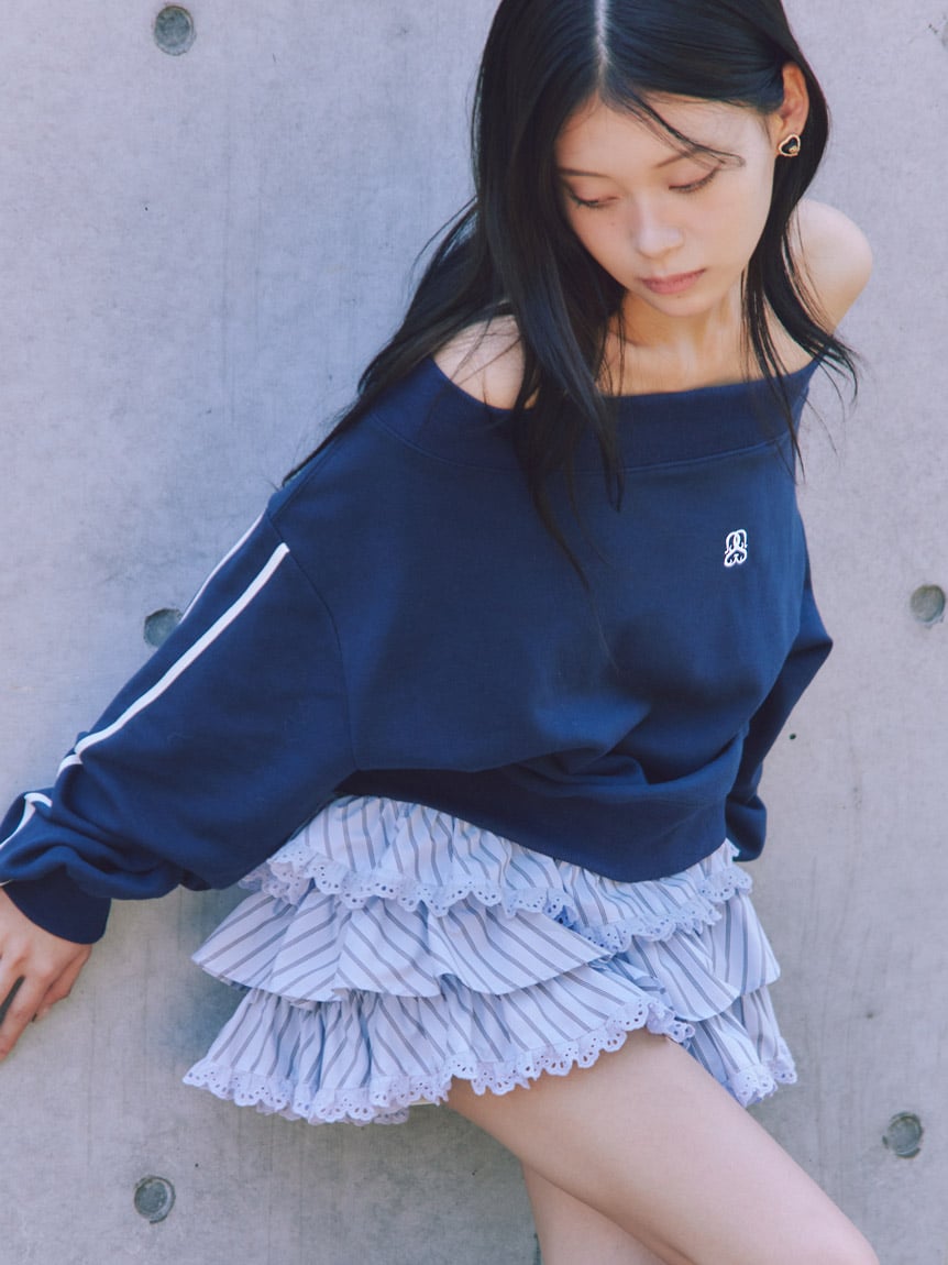 荷葉層次設計短褲裙 SWFP254282