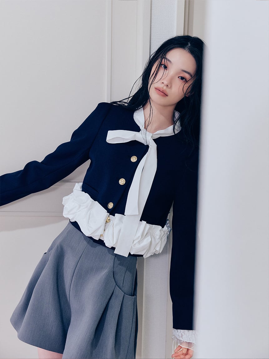 Sustainable打褶份量感短褲 SWFP261222