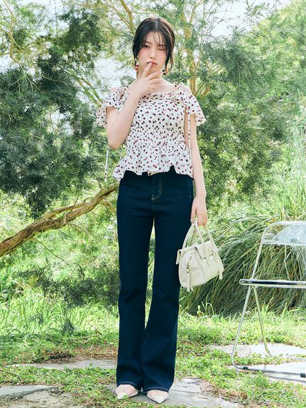 【STYLE UP PANTS】喇叭剪裁丹寧褲 SWFP263320