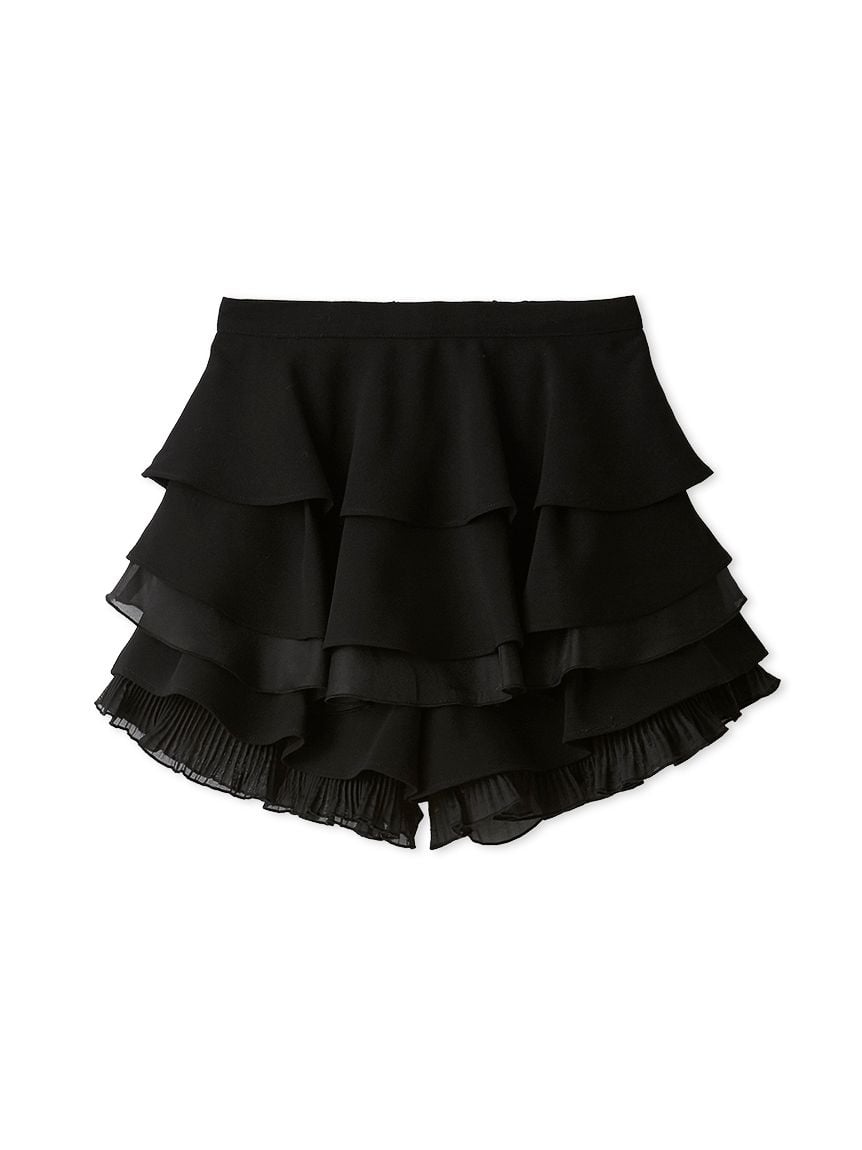 層次荷葉邊裙褲 SWFP264268-BLK