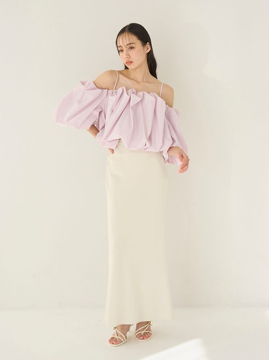 簡約剪裁魚尾長裙 SWFS261240