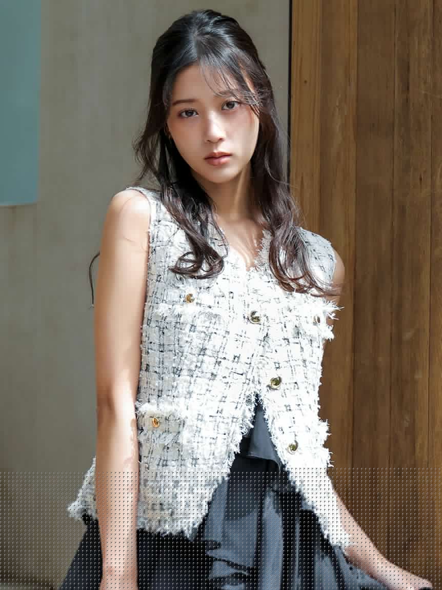 【HIGH QUALITY】Fancy Tweed粗花呢背心 SWFV262037