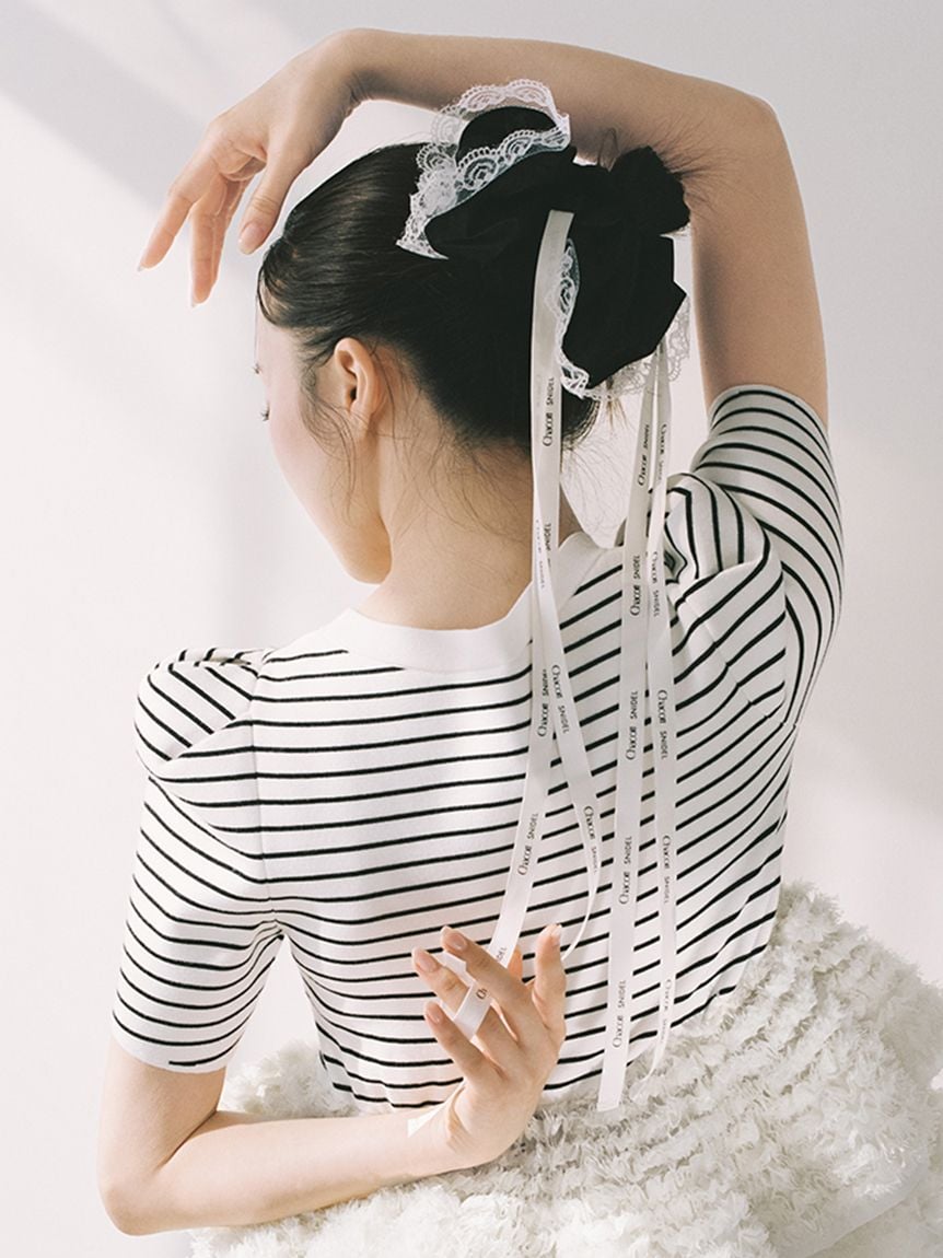 【Chacott】聯名蕾絲髮圈 SWGG261627