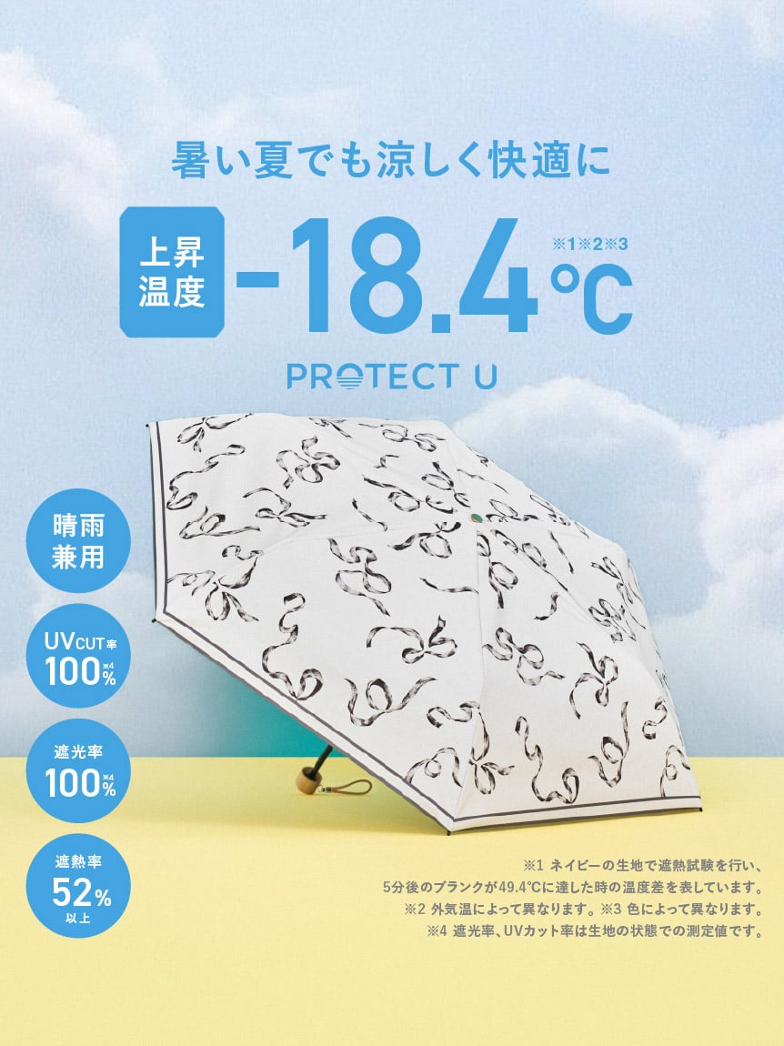 【SNIDEL×PROTECT U】晴雨兩用摺疊日傘 SWGG261699