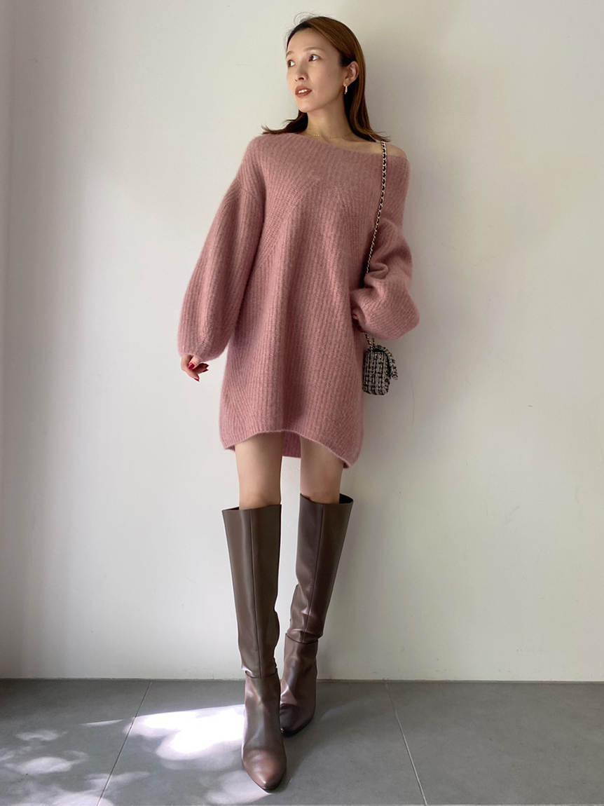 毛絨混紡針織短連身裙- 商品介紹- USAGI ONLINE | MASH holdings台灣 