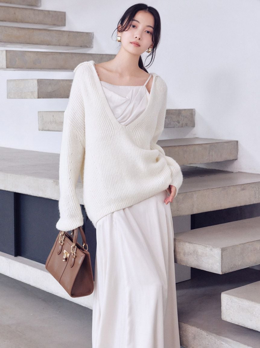 針織上衣&細肩帶連身裙 SET SWNO255088
