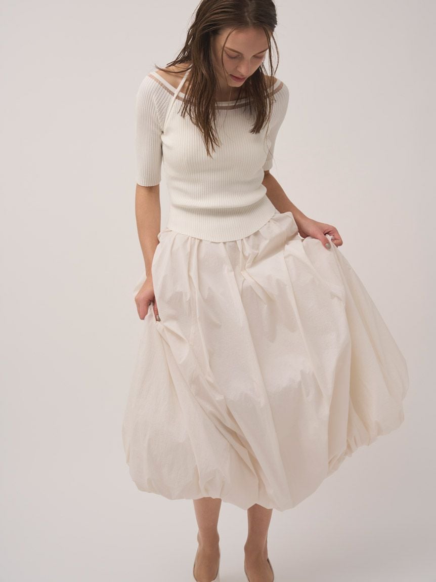 【Chacott】聯名針織氣球連身裙 SWNO261111