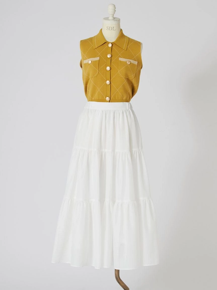 針織背心&蛋糕層次裙SET SWNO264097