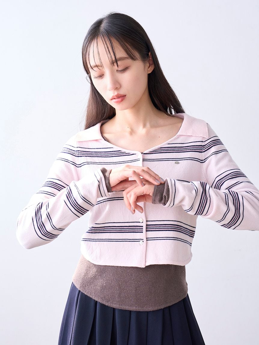 Sustainable 層次疊穿針織上衣 SWNT255120