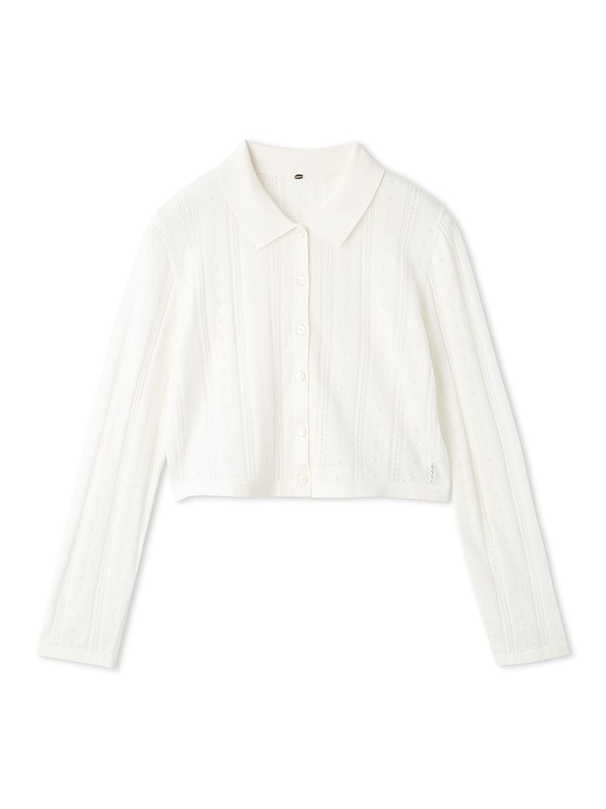 彩色紋理針織開襟外套 SWNT261203