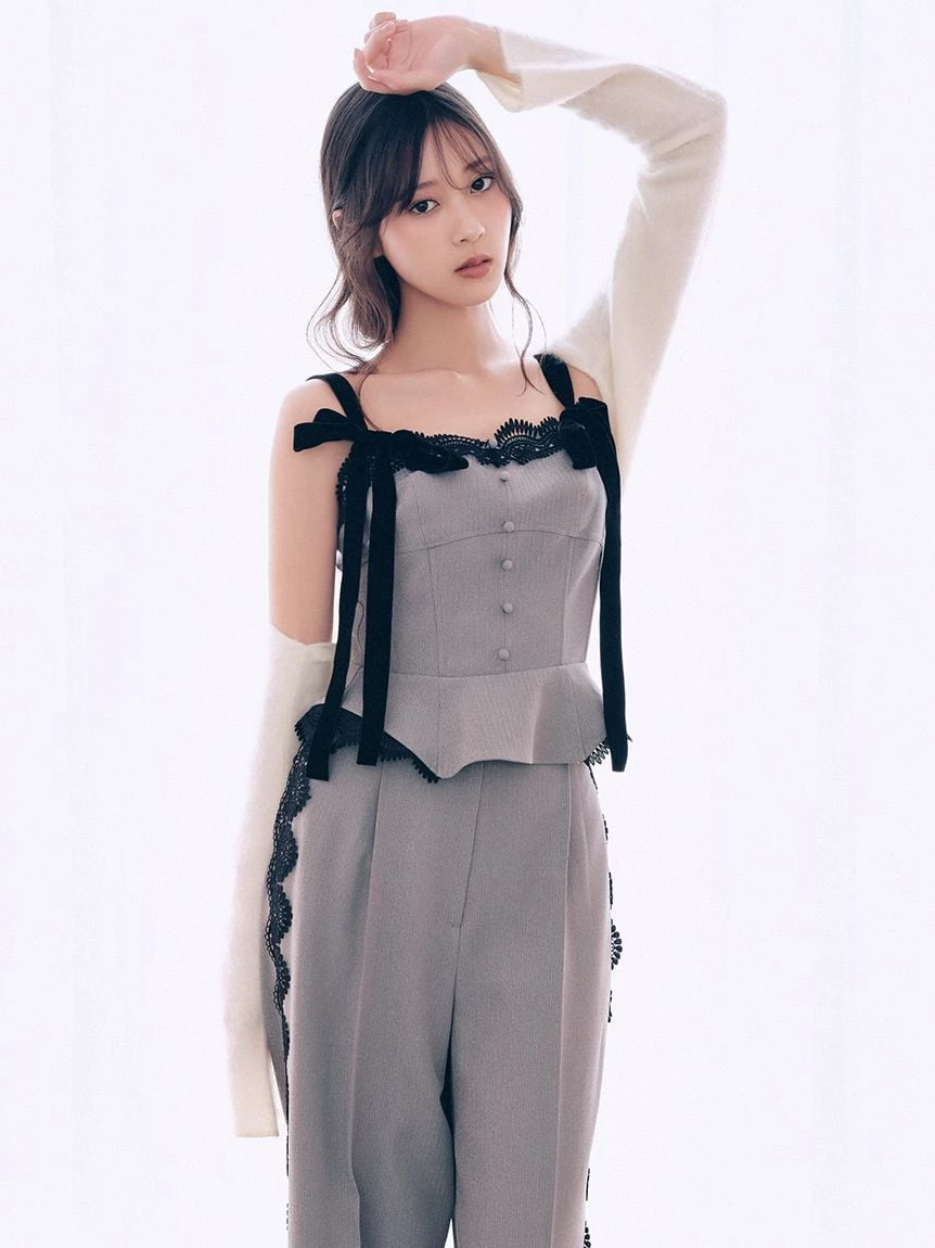 【HIGH QUALITY】羊毛貂毛混紡短版綁帶外套 SWNT264059